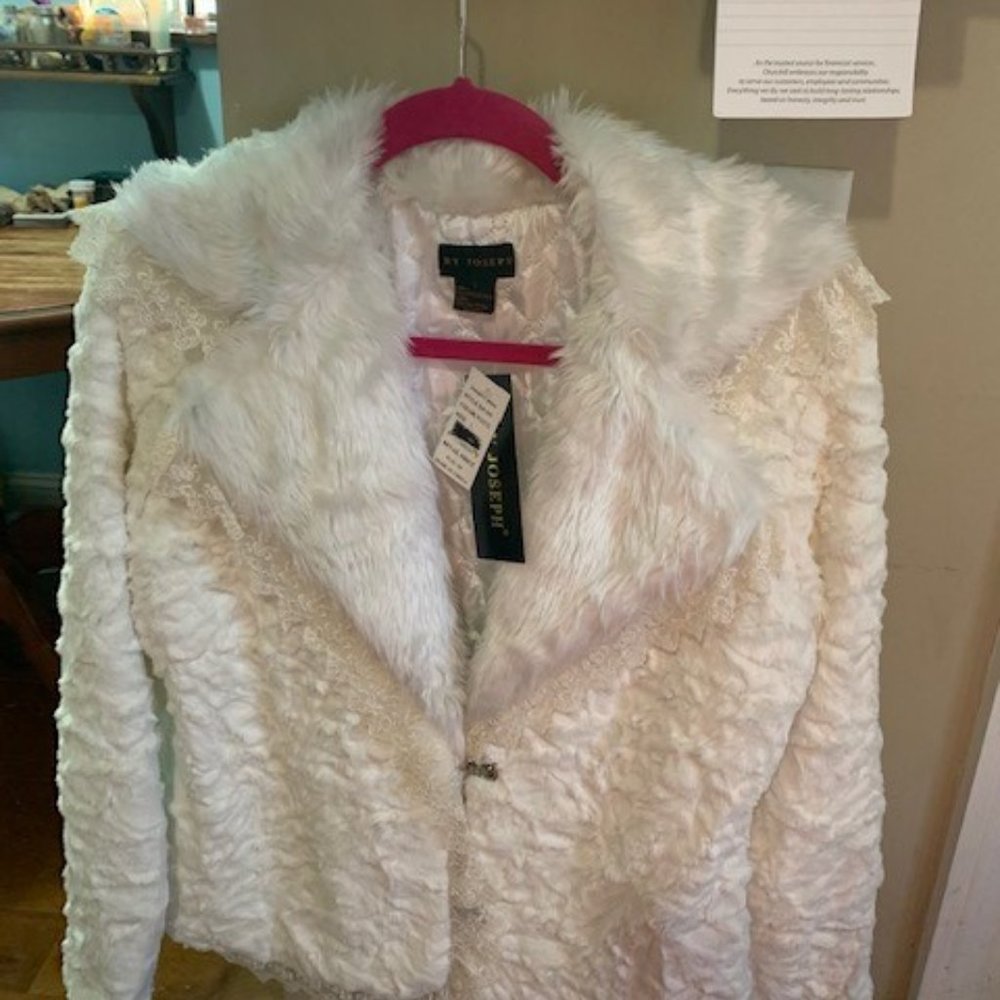 By Joseph Brand Luxury Large Faux Fur Jacket NWT